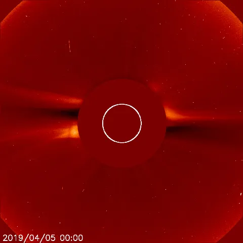 Image of solar wind