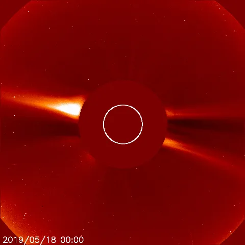 Image of solar wind