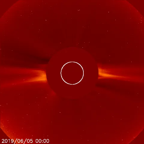 Image of solar wind