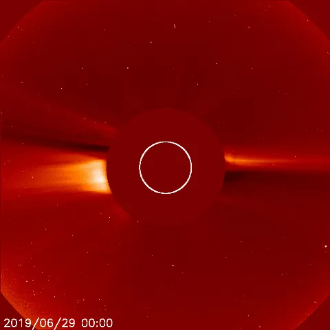 Image of solar wind