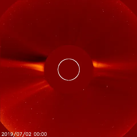 Image of solar wind