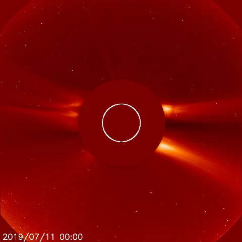 Image of solar wind