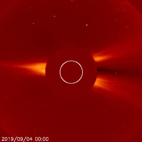 Image of solar wind