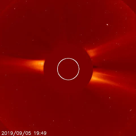 Image of solar wind