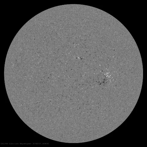 Image of Sun's magnetic field