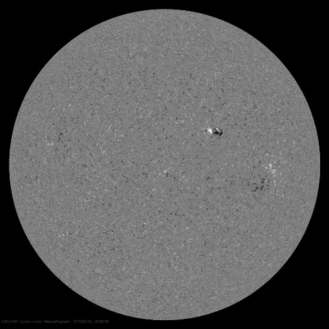 Image of Sun's magnetic field