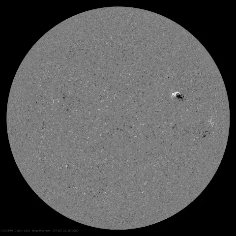 Image of Sun's magnetic field