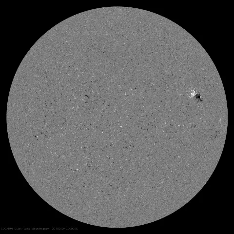 Image of Sun's magnetic field