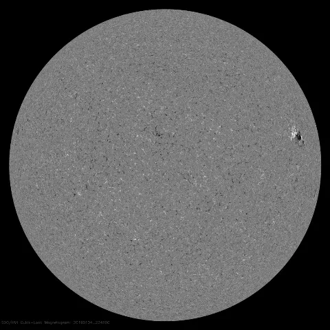 Image of Sun's magnetic field