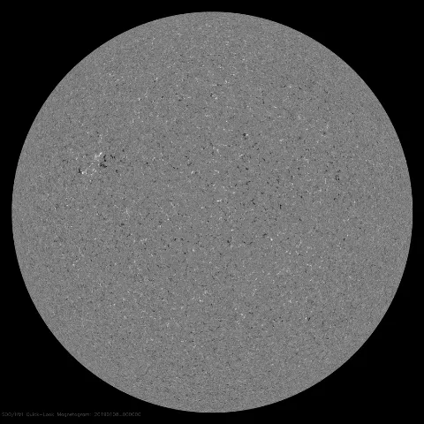 Image of Sun's magnetic field