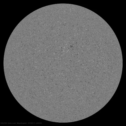 Image of Sun's magnetic field