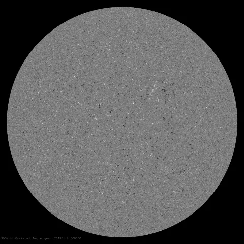 Image of Sun's magnetic field