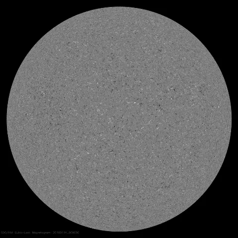 Image of Sun's magnetic field