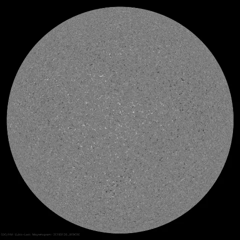 Image of Sun's magnetic field