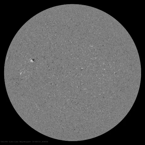 Image of Sun's magnetic field