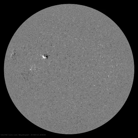 Image of Sun's magnetic field