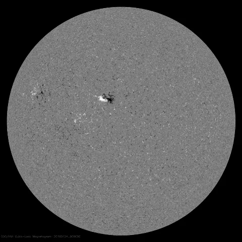 Image of Sun's magnetic field