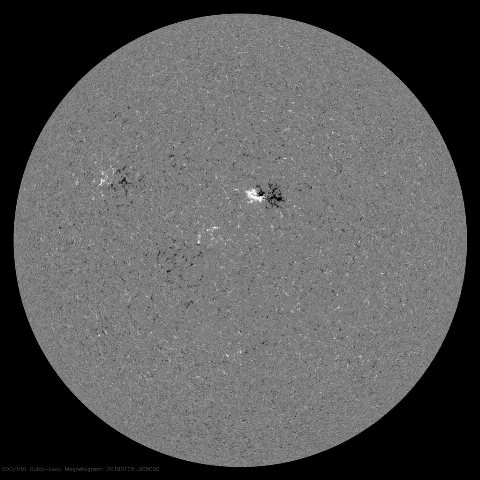 Image of Sun's magnetic field