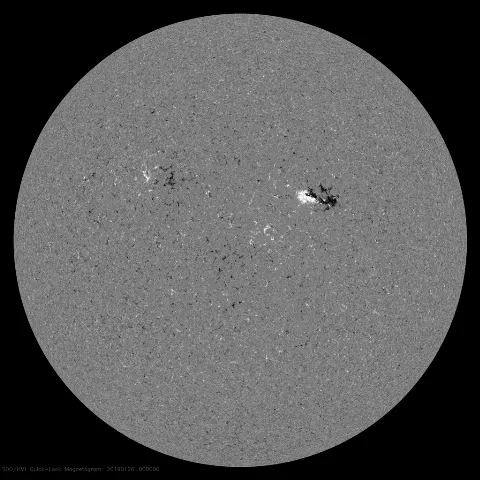 Image of Sun's magnetic field