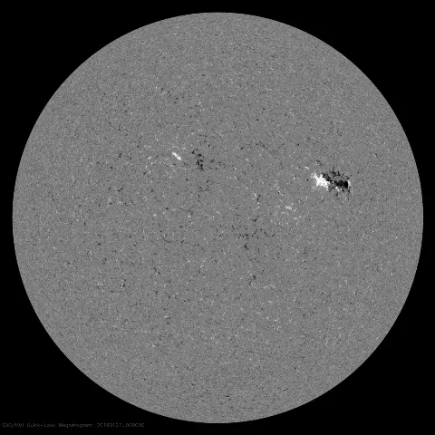 Image of Sun's magnetic field