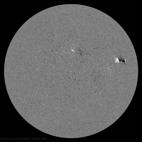 Image of Sun's magnetic field