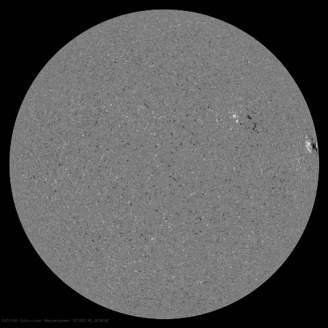 Image of Sun's magnetic field