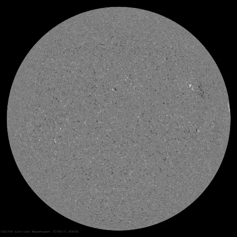 Image of Sun's magnetic field