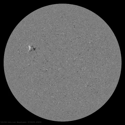 Image of Sun's magnetic field