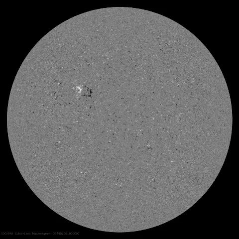 Image of Sun's magnetic field