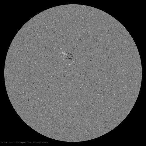 Image of Sun's magnetic field