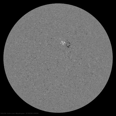 Image of Sun's magnetic field