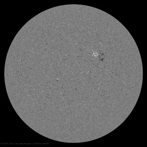 Image of Sun's magnetic field