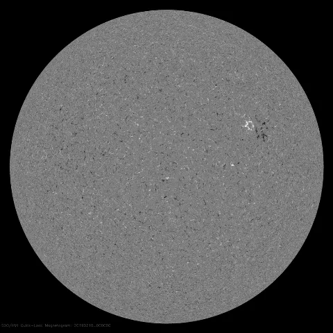 Image of Sun's magnetic field