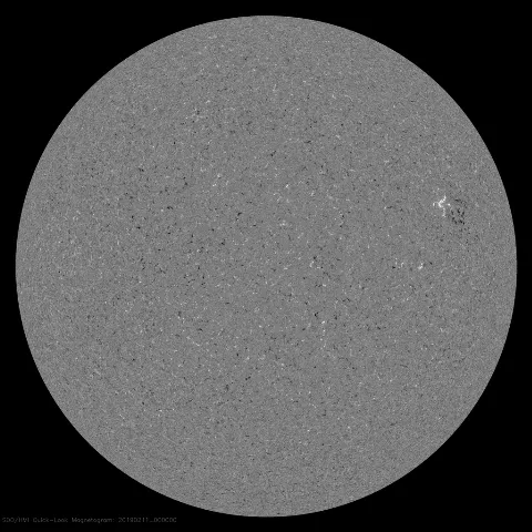 Image of Sun's magnetic field