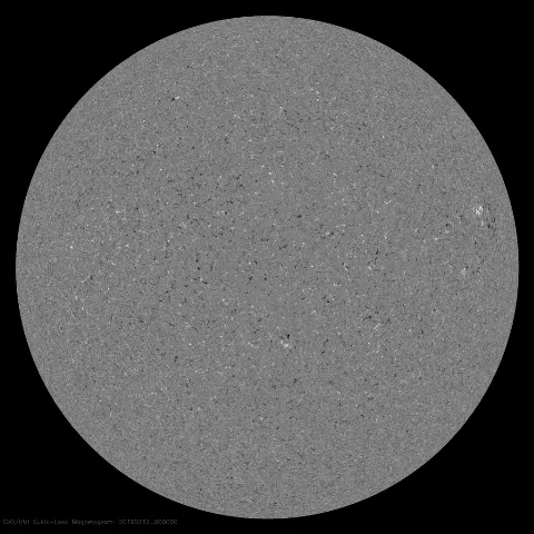 Image of Sun's magnetic field