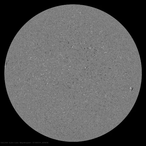 Image of Sun's magnetic field