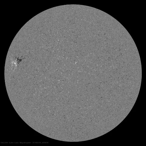 Image of Sun's magnetic field