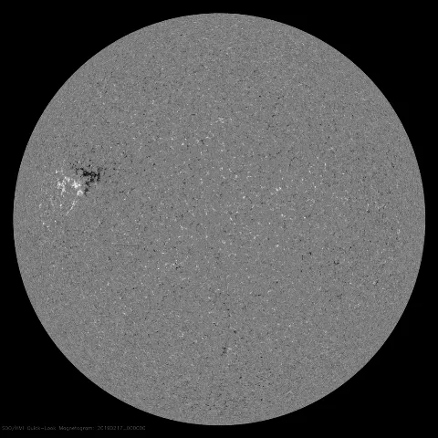 Image of Sun's magnetic field