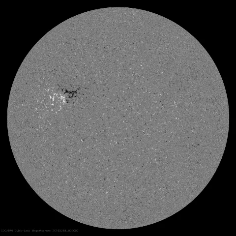 Image of Sun's magnetic field