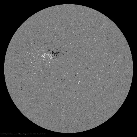 Image of Sun's magnetic field