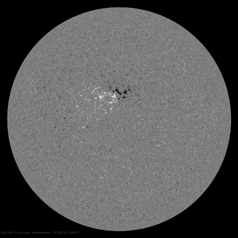 Image of Sun's magnetic field