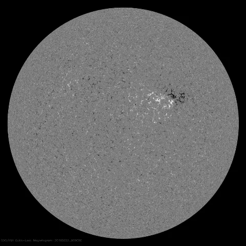 Image of Sun's magnetic field