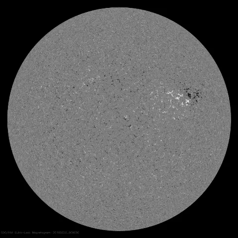 Image of Sun's magnetic field