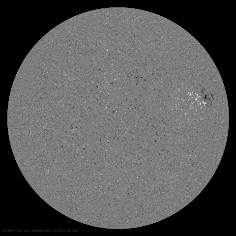 Image of Sun's magnetic field