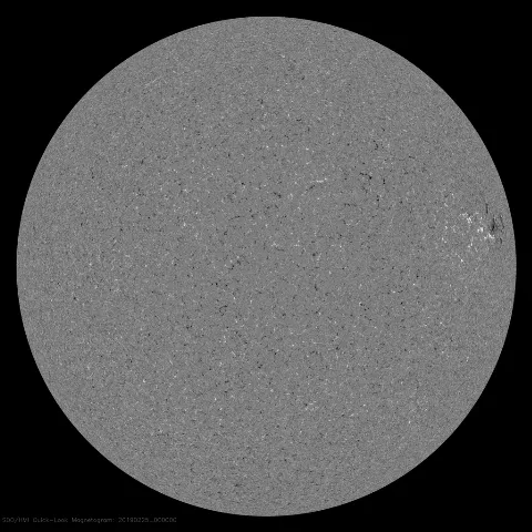 Image of Sun's magnetic field