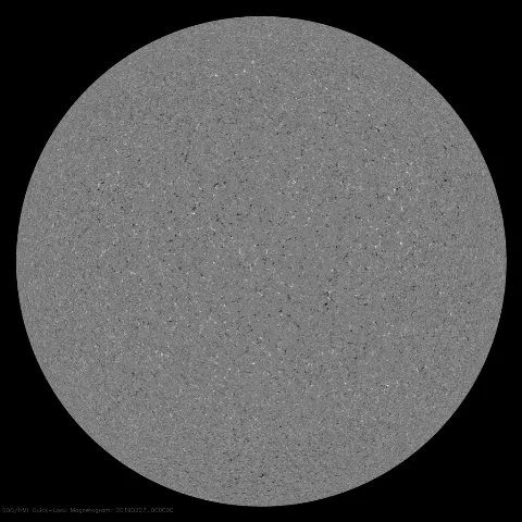 Image of Sun's magnetic field