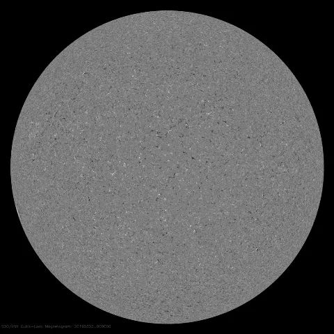 Image of Sun's magnetic field