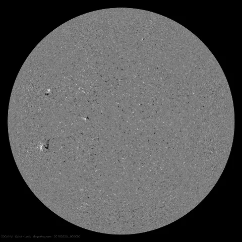 Image of Sun's magnetic field