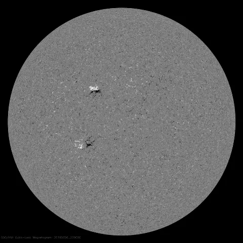 Image of Sun's magnetic field