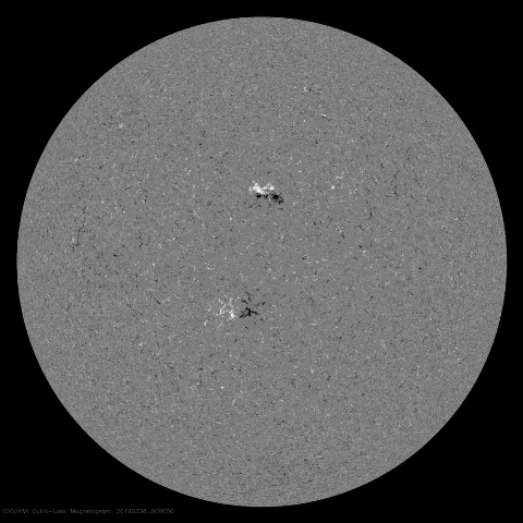 Image of Sun's magnetic field